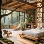 森林小屋内部全景